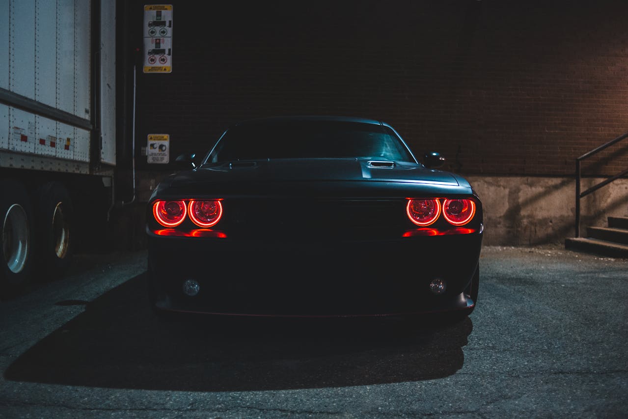 Car fitted with an aftermarket body kit